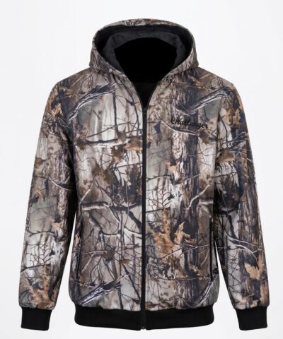 Lovačka fleece jakna sa kapuljačom Challenger Forest Camo