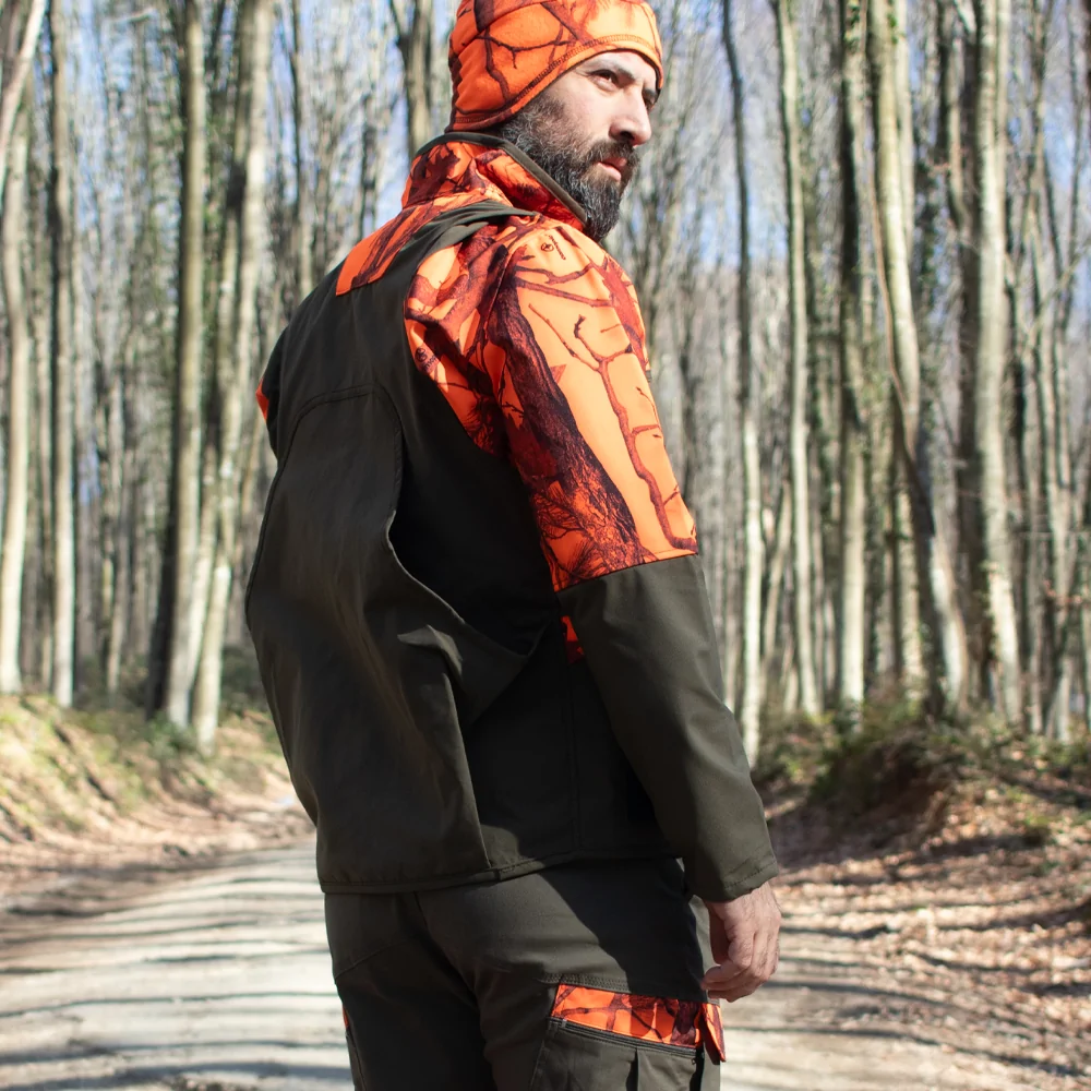 Lovačka prsluk-jakna Challanger Jastreb Camo Orange - Slika 5