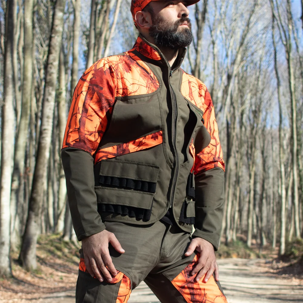 Lovačka prsluk-jakna Challanger Jastreb Camo Orange - Slika 4