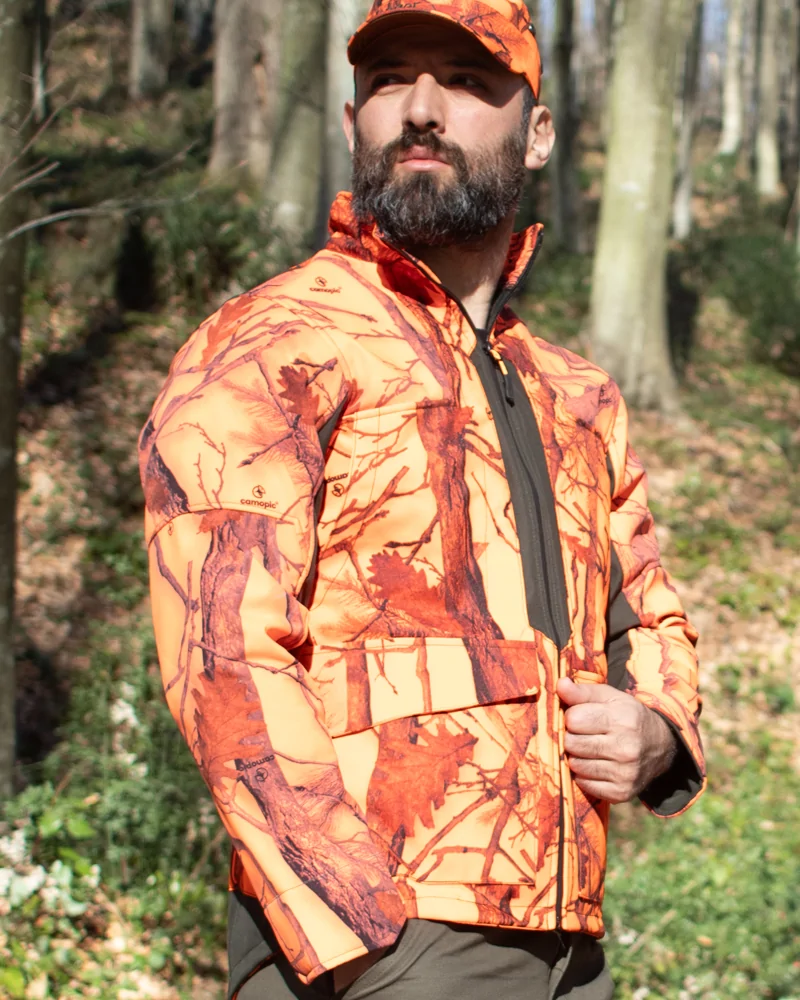 Lovačka jakna Challanger Milo Camo Orange - Slika 4