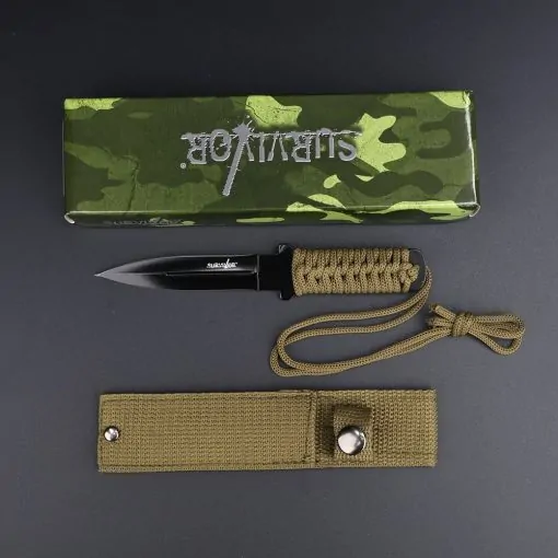 Survivor fiksni nož paracord sa futrolom - Slika 4