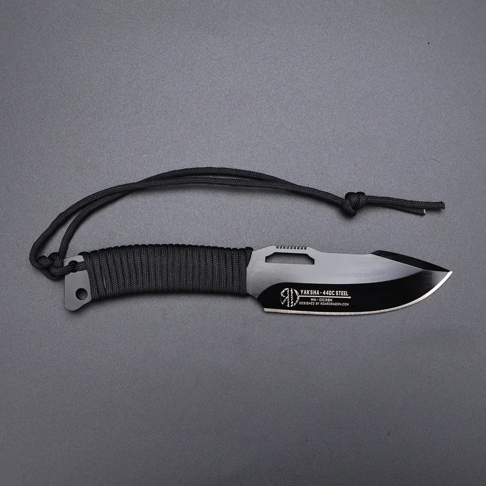 With Armour nož fiksni sa futrolom Yaksha crni - Slika 2