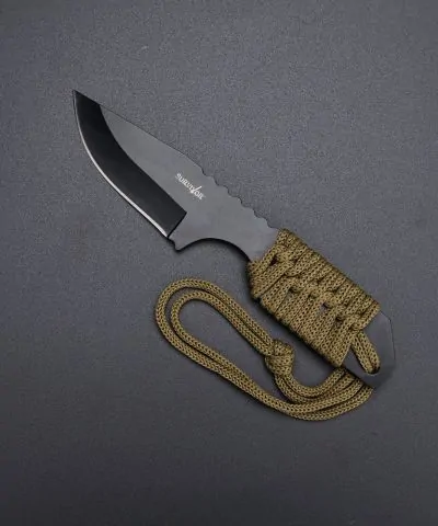 Survivor fiksni nož paracord sa futrolom i starterom vatre