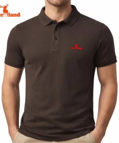 Polo Majica Deerland Logo Braon