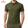 Polo Majica Deerland Logo Olive