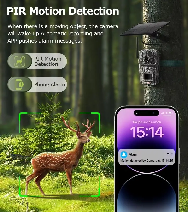 Lovačka kamera Sectec ST-HC808-3M-EU - 4G SIM kartica - Slika 7