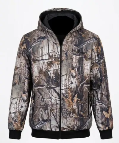 Lovačka fleece jakna sa kapuljačom Challenger Forest Camo