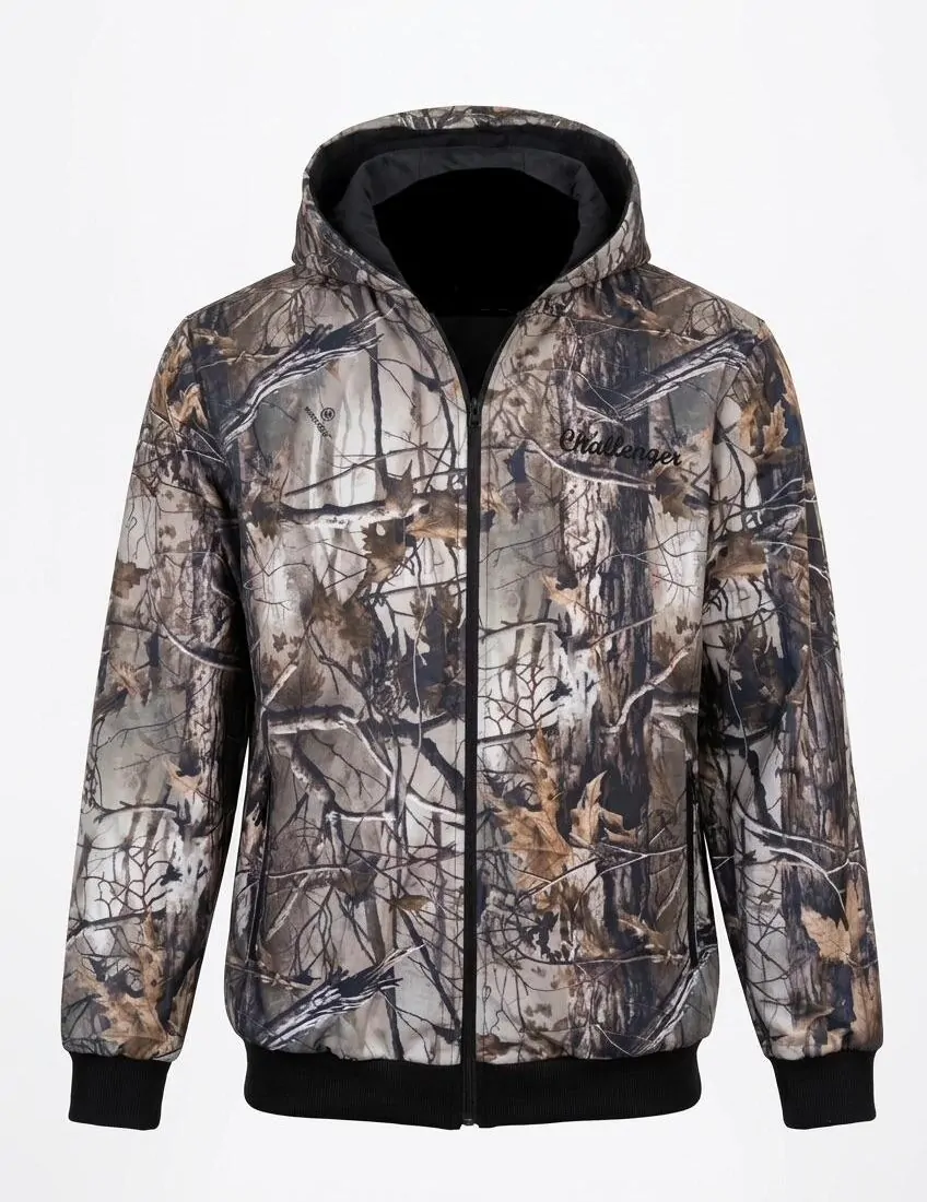 Lovačka fleece jakna sa kapuljačom Challenger Forest Camo