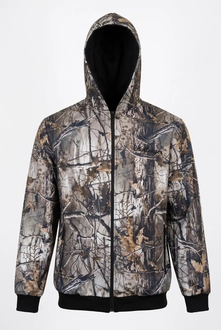 Lovačka fleece jakna sa kapuljačom Challenger Forest Camo - Slika 2