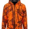 Lovačka fleece jakna sa kapuljačom Challenger Orange Camo