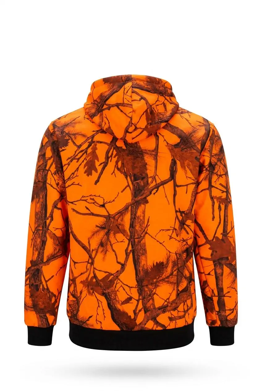 Lovačka fleece jakna sa kapuljačom Challenger Orange Camo